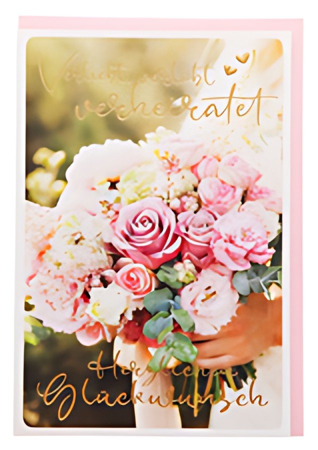 SUSY CARD Hochzeitskarte "Blumenstrauß"