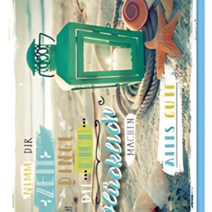 Carte de vœux SUSY CARD "Lanterne sur la plage"