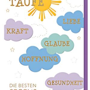 SUSY CARD Taufkarte "Wolkenglückwünsche"