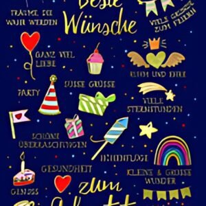 SUSY CARD Geburtstagskarte "Wishes"