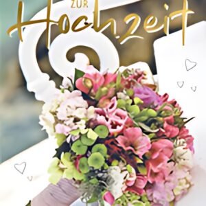 SUSY CARD carte de mariage "bouquet/bagues"