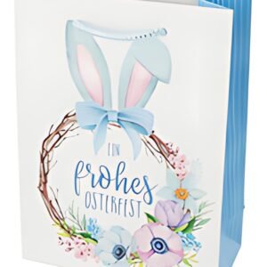 SUSY CARD Sac cadeau de Pâques "Lapin & Fleurs"