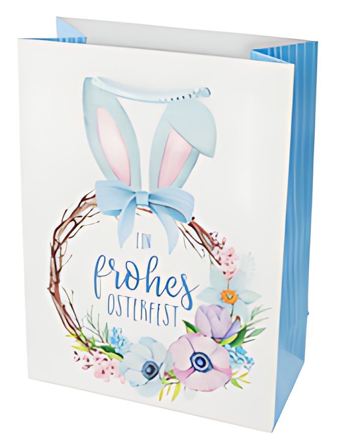 SUSY CARD Oster-Geschenktüte "Bunny & Flowers"