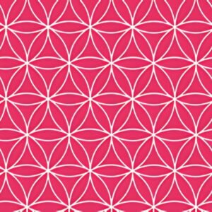 SUSY CARD Papier cadeau "Fleurs de vie rouges", sur rouleau