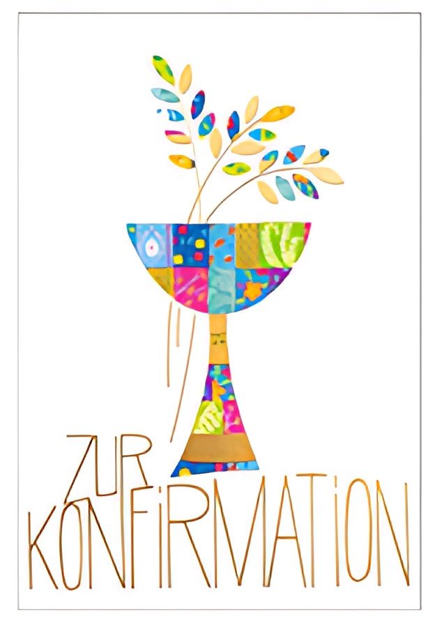 SUSY CARD Konfirmationskarte "Mosaikkelch"