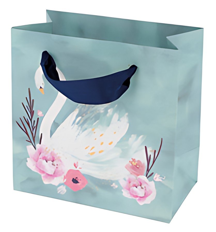 SUSY CARD Sac cadeau "Swan lake light blue"