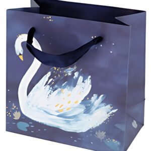 SUSY CARD Sac cadeau "Swan lake dark blue"