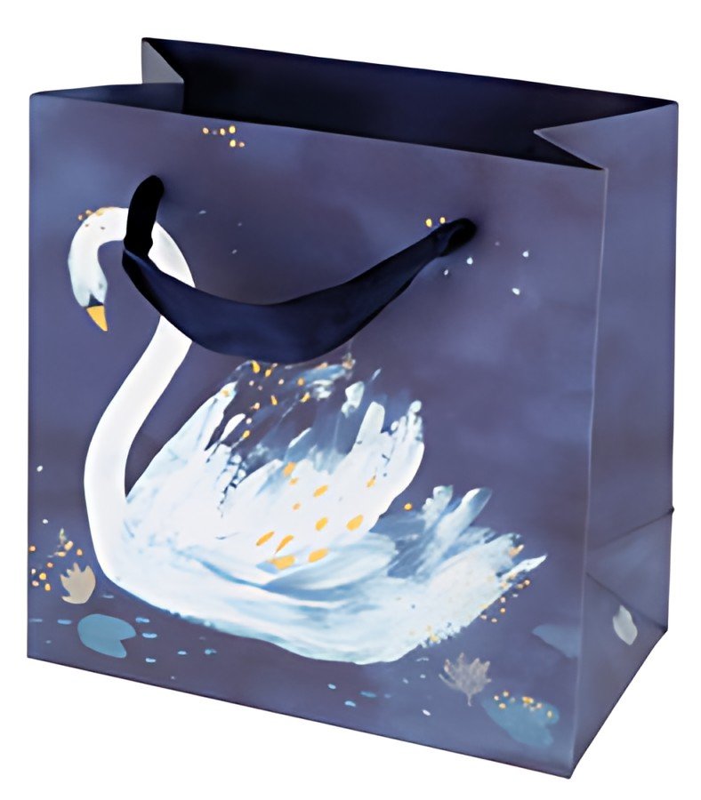 SUSY CARD Sac cadeau "Swan lake dark blue"