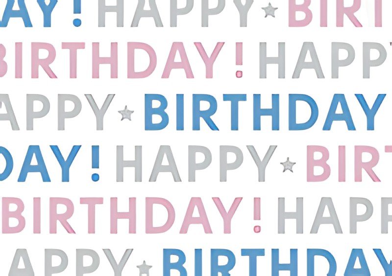 SUSY CARD Papier cadeau "It's your birthday", sur rouleau