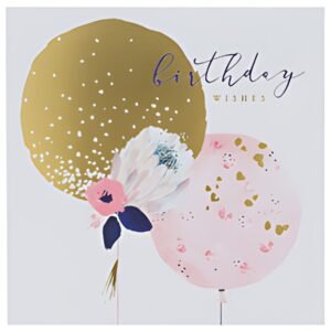 SUSY CARD Carte d'anniversaire "Swan lake balloons"