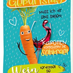 SUSY CARD Carte d'anniversaire Wiggle "Carotte"