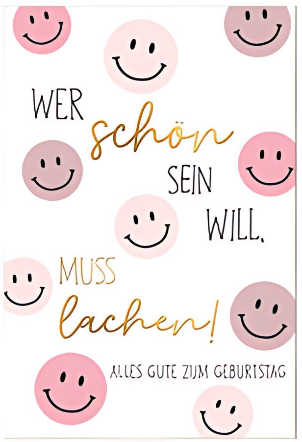 SUSY CARD Carte d'anniversaire Bee yourself "Laughing Faces"