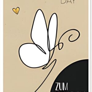 SUSY CARD Carte d'anniversaire Abeille toi-même "Papillon"