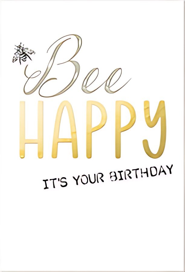 SUSY CARD Carte d'anniversaire Bee yourself "Abeille"