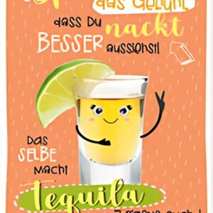 SUSY CARD Carte d'anniversaire Wiggle « Verre à shot »
