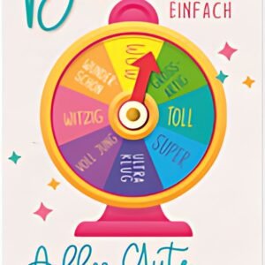 SUSY CARD Geburtstagskarte Round "Wecker"