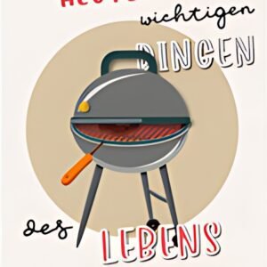 SUSY CARD Geburtstagskarte Round "Grill"