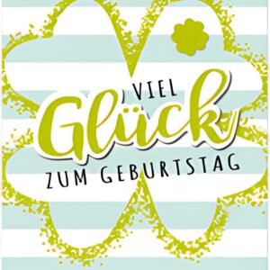 SUSY CARD XL-Geburtstagskarte "Kleeblatt"