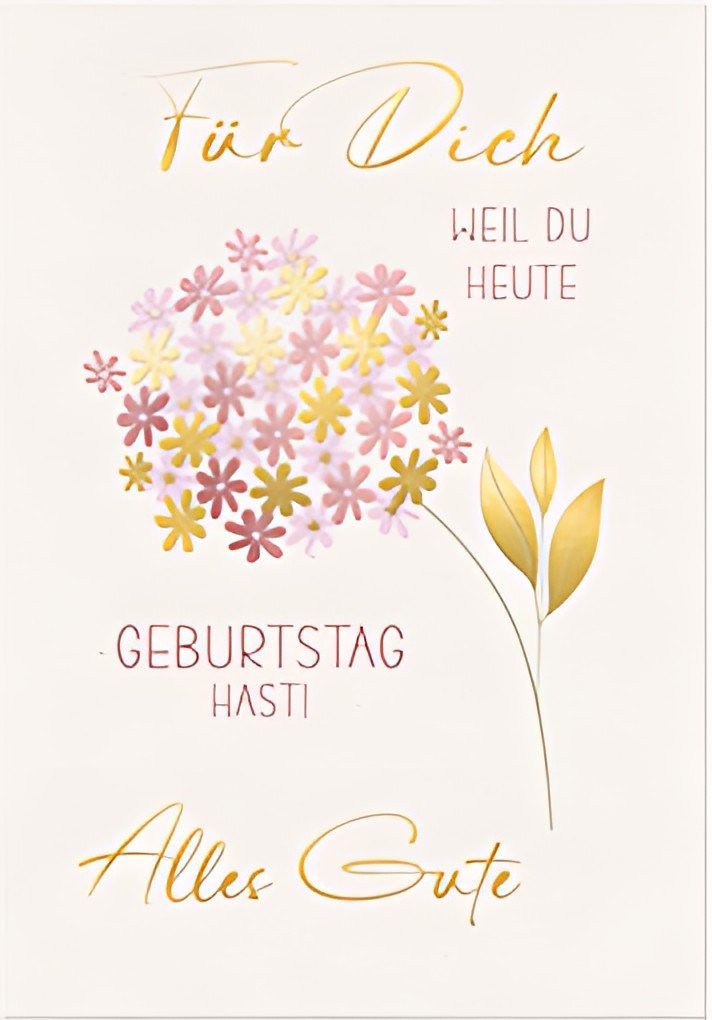 SUSY CARD XL carte d'anniversaire "Fleur"