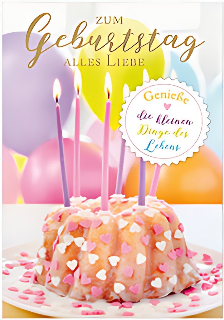 SUSY CARD XL-Geburtstagskarte "Mini-Törtchen"