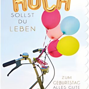 SUSY CARD Geburtstagskarte "Fahrrad-Ballons", DIN A5