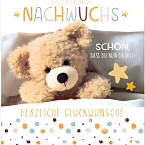 SUSY CARD Geburtskarte "Teddy", DIN A5