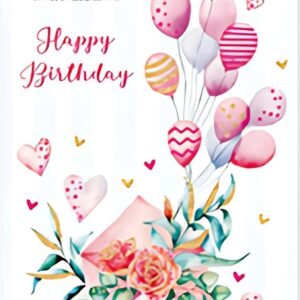 SUSY CARD Carte d'anniversaire Wish and Bloom "Enveloppe"