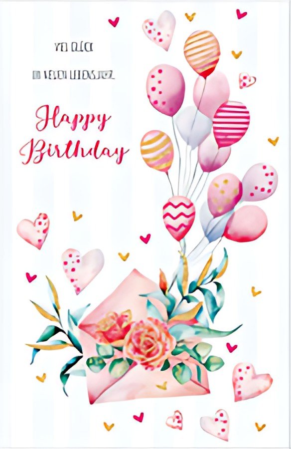 SUSY CARD Carte d'anniversaire Wish and Bloom "Enveloppe"