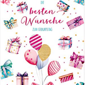 SUSY CARD Carte d'anniversaire Wish and Bloom "Cadeaux"
