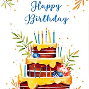 SUSY CARD Carte d'anniversaire Wish and Bloom "Pièce montée"