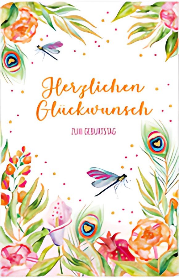 SUSY CARD Carte d'anniversaire Wish and Bloom "Libellule"