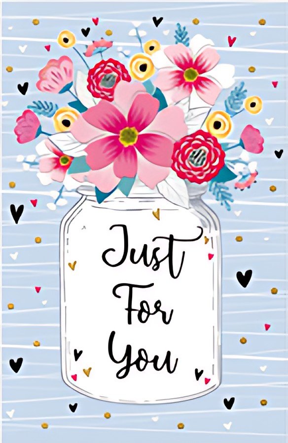 SUSY CARD Carte de voeux Goldelicious "Just for You"