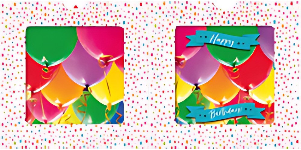 SUSY CARD Carte d'anniversaire 3D Sliding card "Ballons"