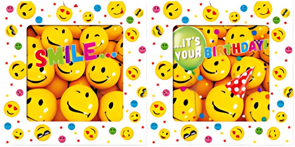SUSY CARD Carte d'anniversaire 3D Sliding card "Smile"