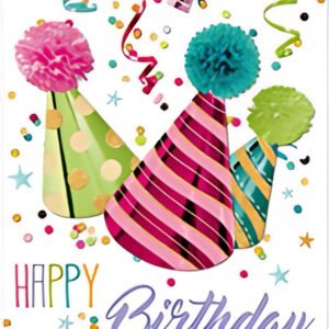 SUSY CARD Carte d'anniversaire Confettis "Chapeaux de fête"