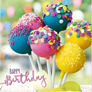 SUSY CARD 3D-Geburtstagskarte "Cake-Pops"