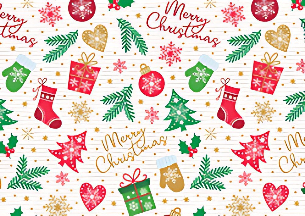 SUSY CARD Papier cadeau de Noël "Simply Christmas"