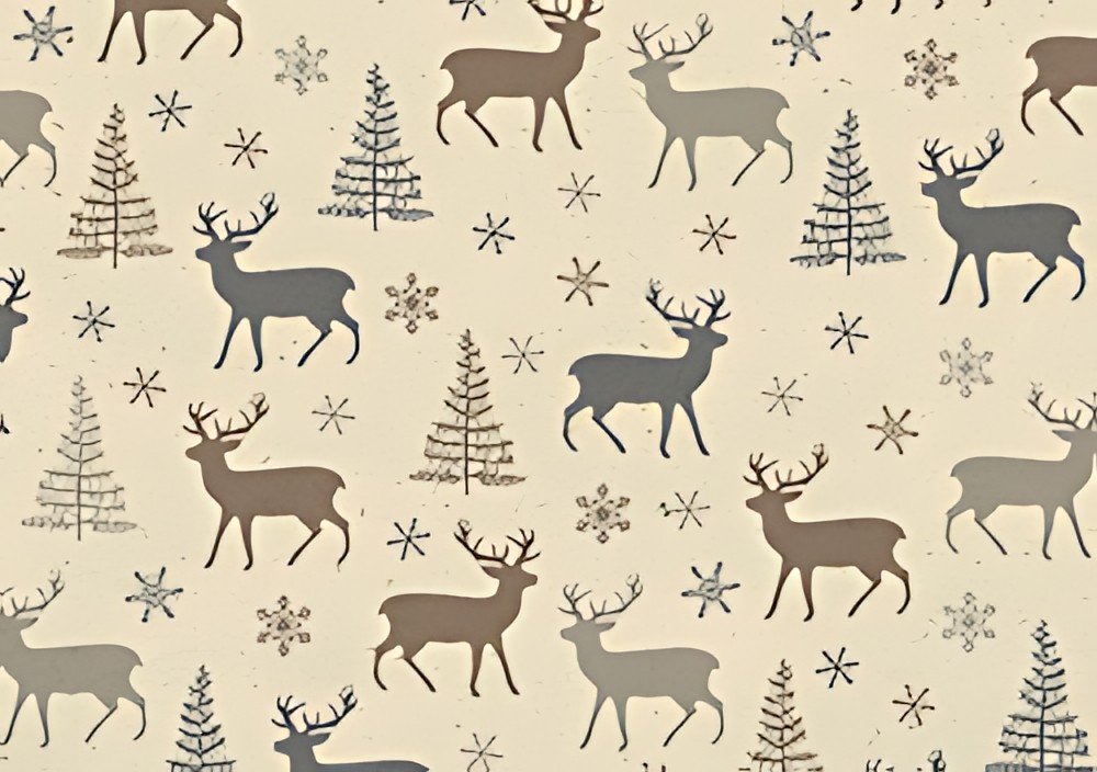 SUSY CARD Papier cadeau de Noël "Forêt de Noël"