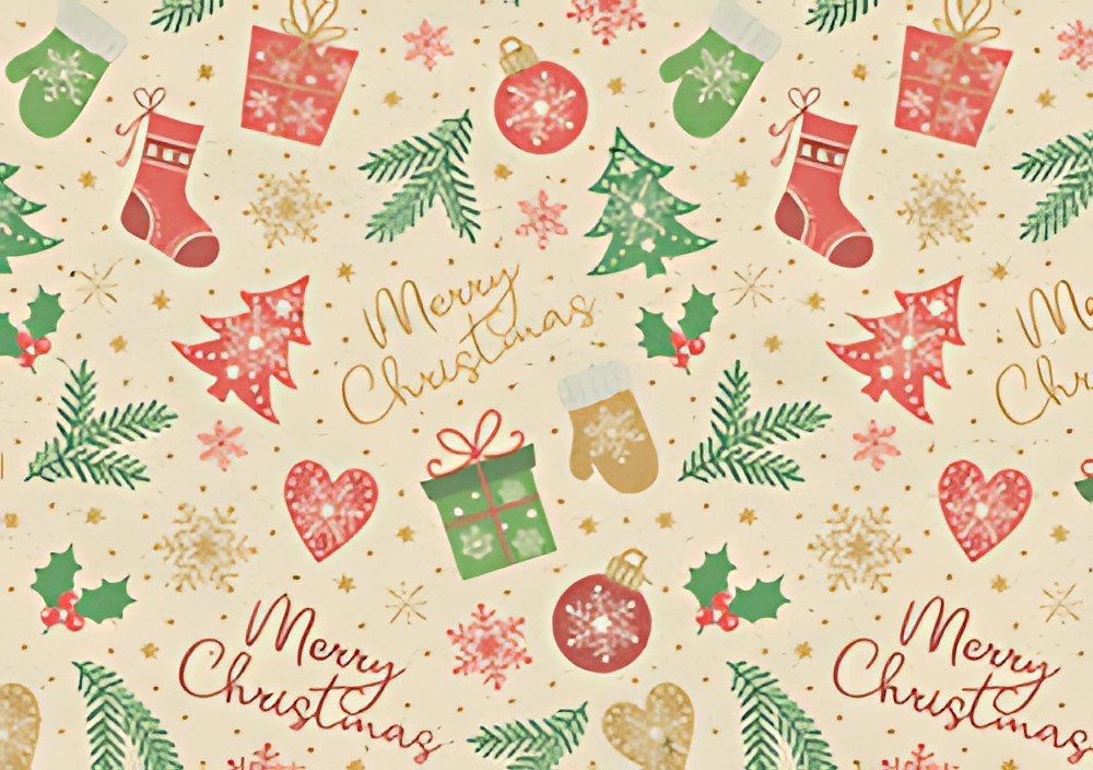 SUSY CARD Papier cadeau de Noël "Simply Christmas"