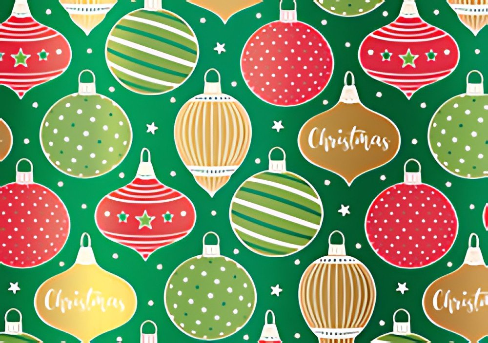 SUSY CARD Papier cadeau de Noël "Christmas decoration"