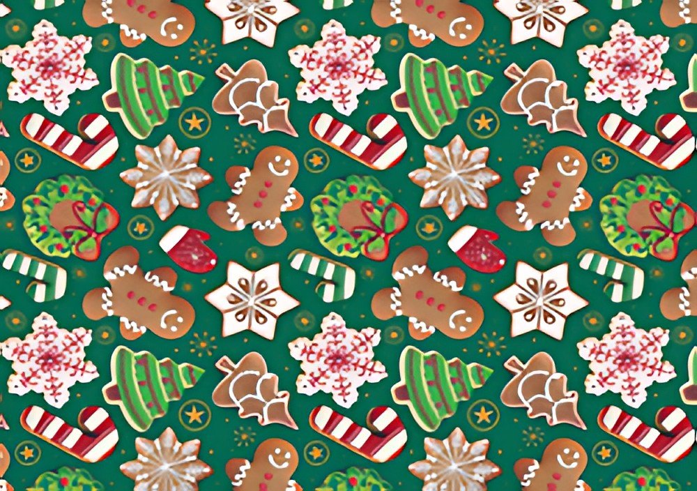 SUSY CARD Papier cadeau de Noël "sucre d'orge"