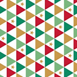 SUSY CARD Papier cadeau de Noël "triangles"