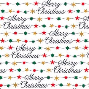 SUSY CARD Papier cadeau de Noël "guirlande étoilée"