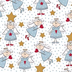 SUSY CARD Papier cadeau de Noël "angelot étoile"