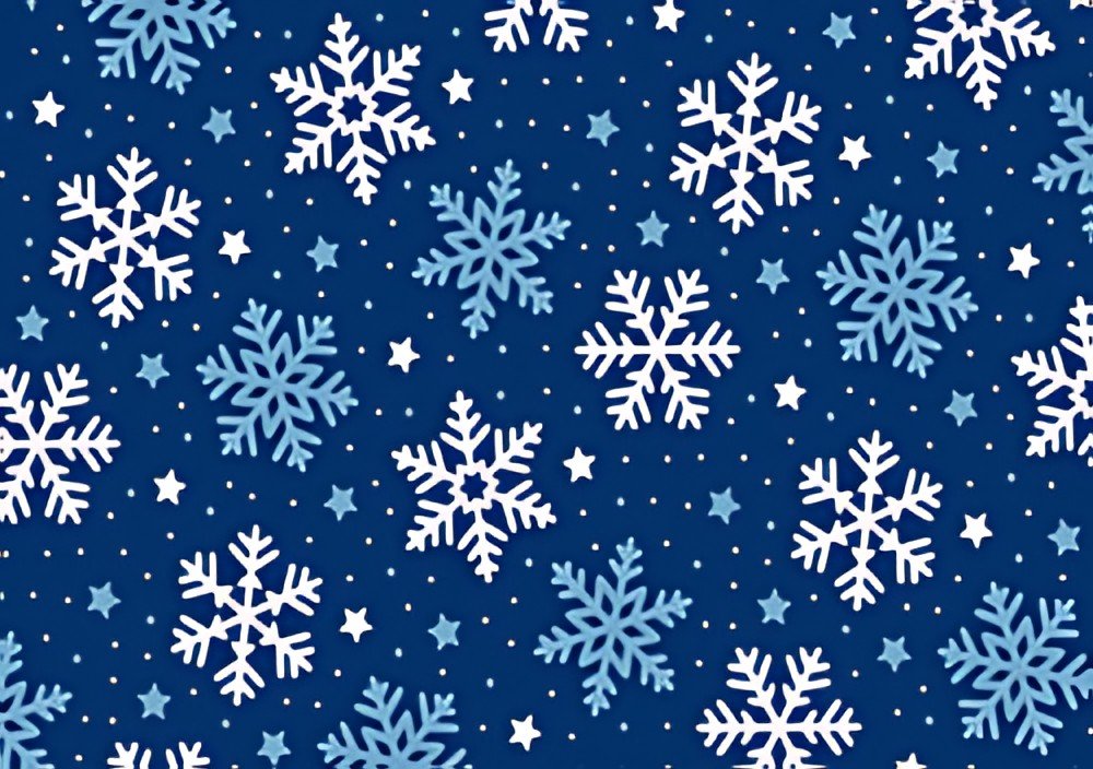 SUSY CARD Papier cadeau de Noël "flocons de neige"