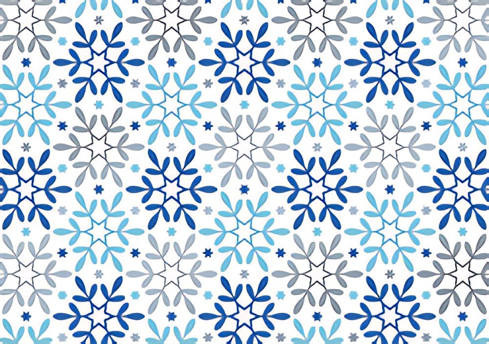 SUSY CARD Papier cadeau de Noël "flocons de neige"