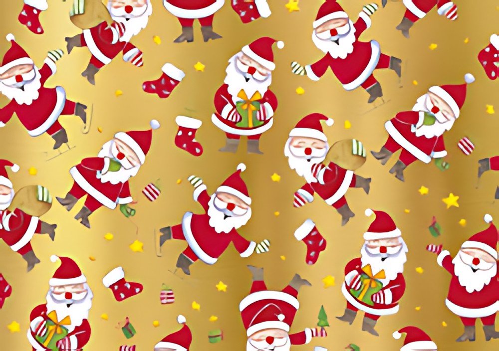 SUSY CARD Papier cadeau de Noël "pères Noël"