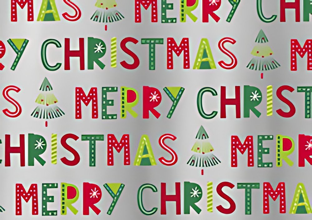 SUSY CARD Papier cadeau de Noël "Merry Christmas"