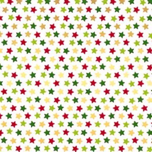 SUSY CARD Papier cadeau de Noël "étoiles multicolores"