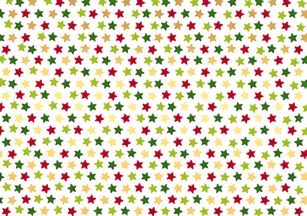 SUSY CARD Papier cadeau de Noël "étoiles multicolores"